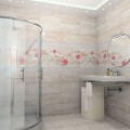 Панели ПВХ Кронапласт Unique Эста с глиттером серебро, 2.7 м